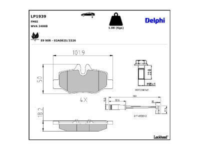 Fren Balatası Arka Aşınma Sensör Fişleri İle Vito W639 2004-13  OEM  A0064204420, A0004216210, A0014211010