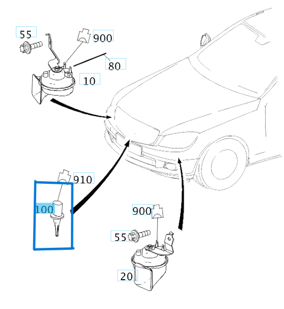 Isı Sensörü Dış ML Seri W164, C Seri W202, W203, E Seri W210, W211, S Seri W220, W221, W222, Vito W447, W639, Sprinter W906 OEM A0075421318, A0005428418