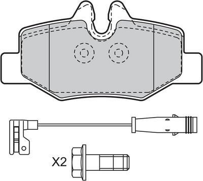 Fren Balatası Arka Aşınma Sensör Fişleri İle Vito W639 2004-13  OEM  A0064204420, A0004216210, A0014211010