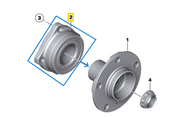 Teker Rulmanı / Bilyası Arka BMW 5 Seri E39, E60,  OEM 33411095652, 33411095654, 33411093725, 33411093102