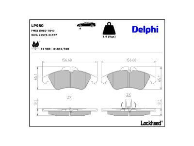 Fren Balatası Ön Vito W638, Sprinter W901, W902, W903, W904, VW LT35 Ön, Sprinter W905 kasa için arka fren balatası.  OEM A0044205520, A0024209920, 2D0698151