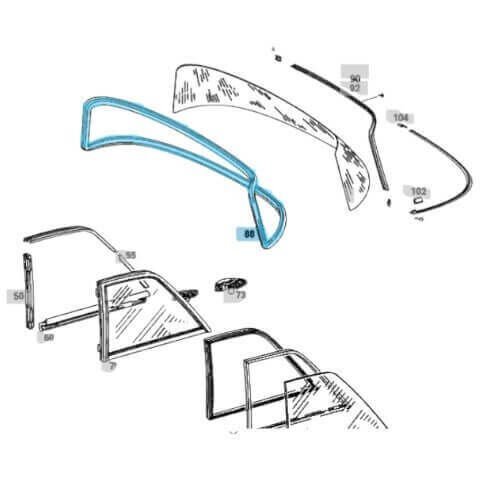 Cam Lastiği W115 Arka A1156780820