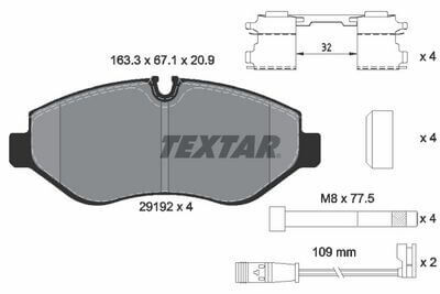 Fren Balatası Ön Vito W639, W447, Sprinter W906, VW Crafter Ön fren balatası.  OEM A9064210700, A9064210400, A0084205020, A0064208420, 2E0698151