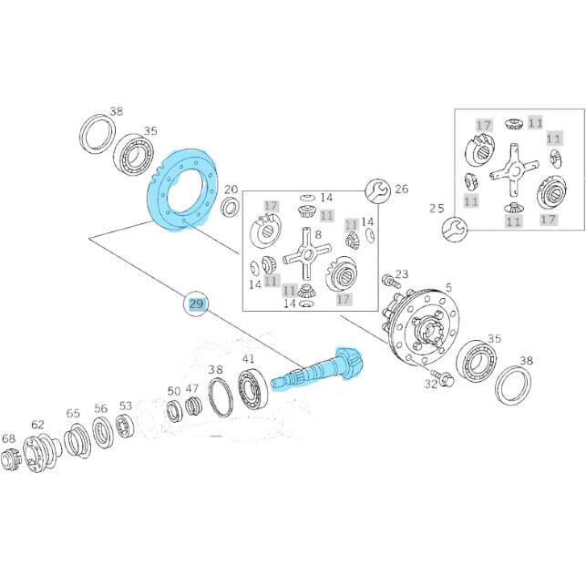 Ayna Mahruti 9x34 Sprinter W903 OEM A9033500439, A9033530010