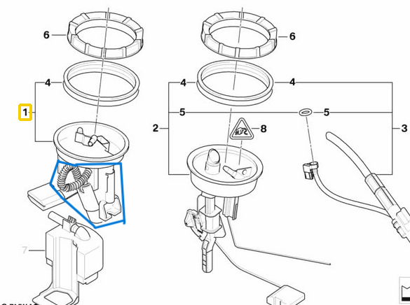 Depo Yakıt Pompası (Tek Pompa) BMW 3 Seri E46 M43, M50, M52, M54, N40, N42, N45, N46 OEM  16146766942, 16146752499, 16141184276
