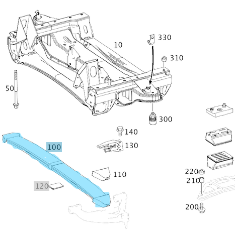 Makas Ön Kompozit Sprinter W904 OEM A9043200601, 2D0511131J