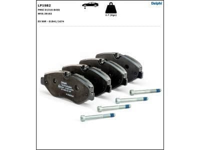 Fren Balatası Ön Vito W639, W447, Sprinter W906, VW Crafter.  OEM A9064210700, A9064210400, A0084205020, A0064208420, 2E0698151