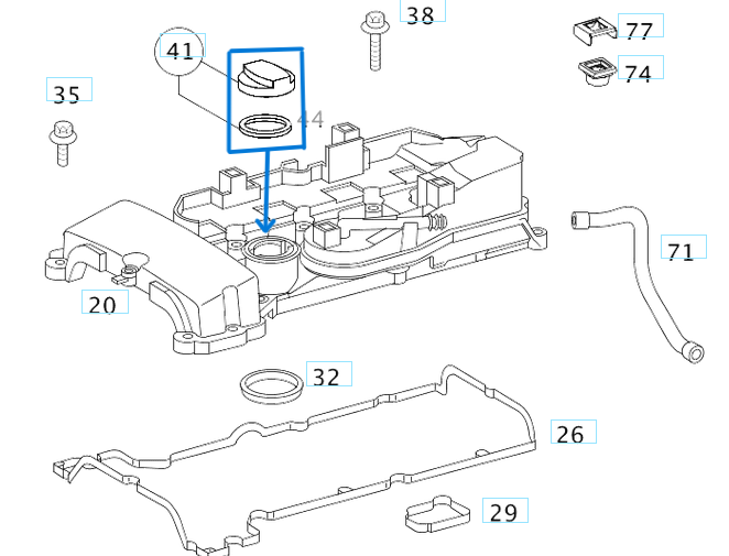 Yağ Dolum Kapağı Tüm Seriler OM611, OM612, OM646, M102, M111, M271, M272 OEM A1110180302, A0000100285