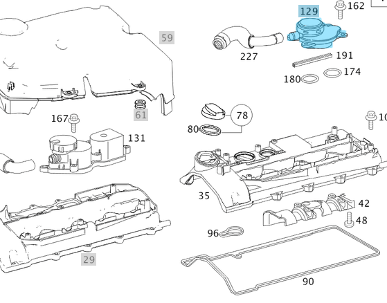 Yağ Seperatörü / Yağ Ayırıcı Ventili (Valfi) C Seri W202, W203, E Seri W210 Sprinter W901, W902, W903, W904,Chrysler, Motor: OM611, OM612, OM646, OEM A6110160134,  05103970AA, 05137030AA, 5103970AA, 5137030AA