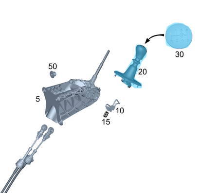 Vites Topuzu Körüklü 6 İleri Vites Vito W447 Motor: OM651   OEM A4472670711
