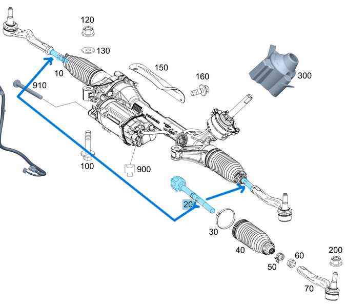 Rot Mili Sol Sağ Vito W447 OEM A4474600055