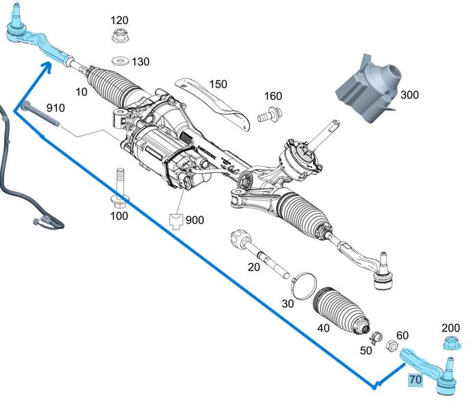 Rot Başı Sağ Vito W447 Motor: OM622 Renault  OEM A4474600348