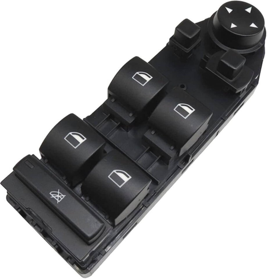 Cam Açma Düğmesi Ön Sol Ayna Karartmalı BMW 5 Seri E60, E61, OEM 61316951909, 61316943246