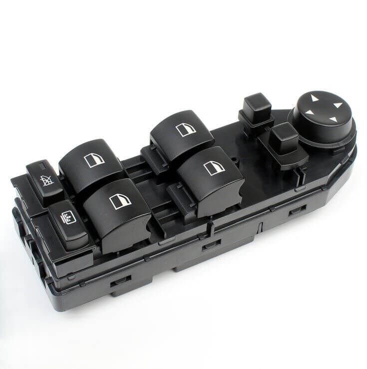 Cam Açma Düğmesi Ön Sol Karartmalı Perde Açmalı BMW 5 Seri E60, E61, OEM 61316951919, 61316943256