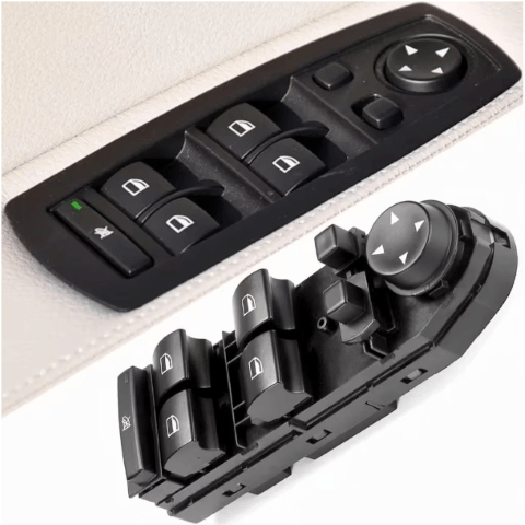 Cam Açma Düğmesi Ön Sol Ayna Karartmalı BMW 5 Seri F07, F10, F11, 6 Seri F06, X3 F25 OEM 61319241955, 61319238239, 61319179913, 61319362107, 61319208111