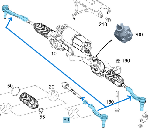 Rot Başı Sağ Sprinter W907, W910 Önden Çeker Tip OEM A9104606000