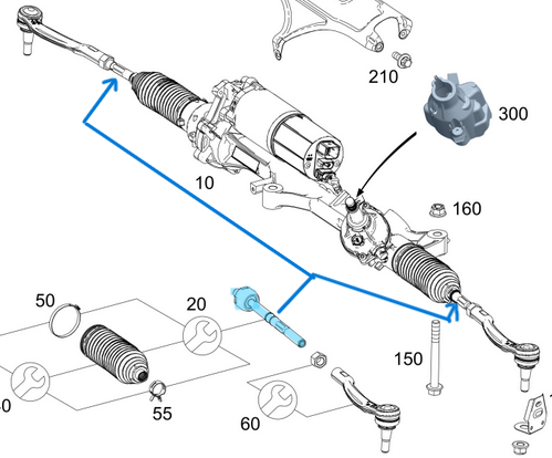 Rot Mili 243mm Sprinter W907, W910 OEM A9104606200