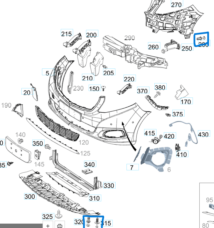 Panel Kopçası / Klipsi Çok Amaçalı Tüm Model Ve Tipler İçin OEM  A0009919440