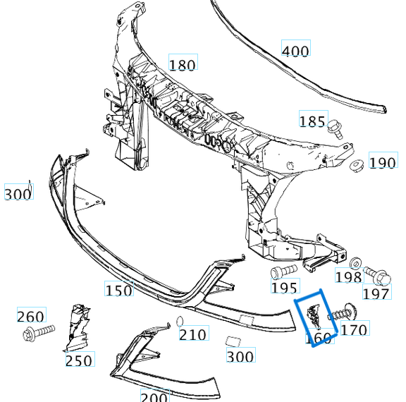 Panjur Braketi / Tampon Panjur Braketi Ön Sol Sprinter W906 OEM A9068821014