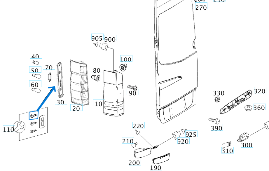 Stop Klipsi Sprinter W906 OEM A0008208164, A0009915071