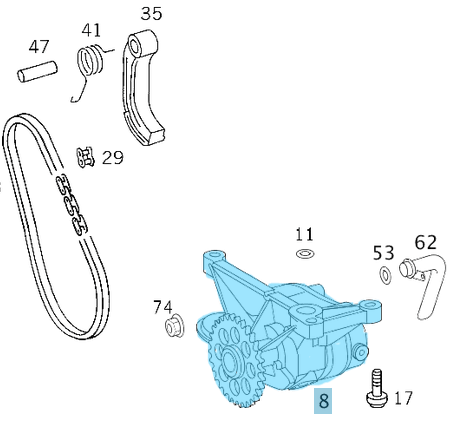 Yağ Pompası  Sprinter W906 OM646 OEM A6461801601