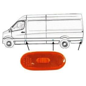 Reflektör Yan Duylu (Ampul Hariç) Sprinter W906, VW Crafter OEM A0038202956, A0038201256, 2E0945061D