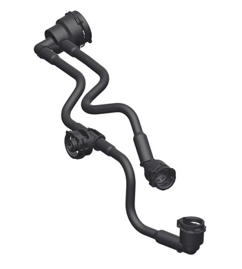 Radyatör Yedek Su Depo Hortumu Üst / Hava Tahliye Hortumu Üst C Seri W205,  Motor: M654 OEM A2055014401