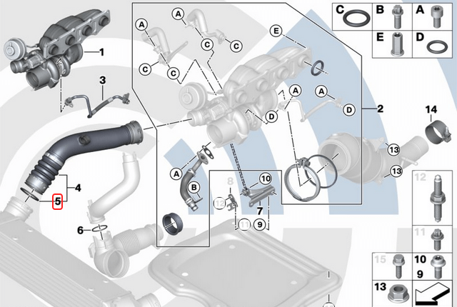 Oring Conta İntercooler Ø60 C Seri W204, E Seri W212, Sprinter W906, Motor: OM642, OM651 BMW Tüm 1 Seri, 2 Seri, 3 Seri, 5 Seri, 7 Seri ve X Serileri OEM A0219976645, 13718596850, 11618506786, 11618506785, 11617801971, 11617801974, 7701071288
