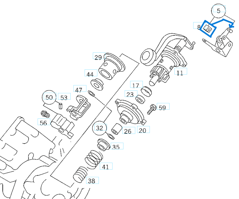 Şanzıman Vites Kolu Bakaliti Vito W638 OEM A0002651249