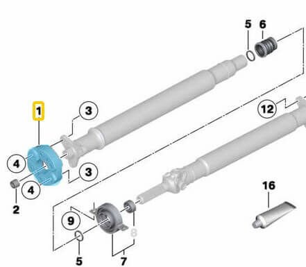 Şaft Köselesi / Şaft Takozu OEM Kalite BMW 1 Seri E81, F20, 3 Seri E30, E36, E46, E90, F30, 5 Seri E12, E28, E34, E39, F10, X5 Seri E53, E70, OEM 26117511454, 26111209168, 26111227420, 26117500004