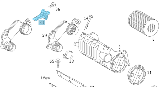 Hava Debimetre Sensörü / Akışmetre Müşiri / Hava Akış Valfi Mercedes Motor: OM611, OM646, OM668, M111, BMW Motor: N40, N46, M47, M57 OEM 0041537328, 0041530628, 0000940928, 0000941448, 13622247074, 13627787076,13627566986