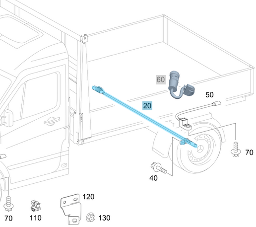 ABS Sensörü Arka Sağ Sprinter W906, VW Crafter OEM A9069050901, 9069050901, 2E0927748T