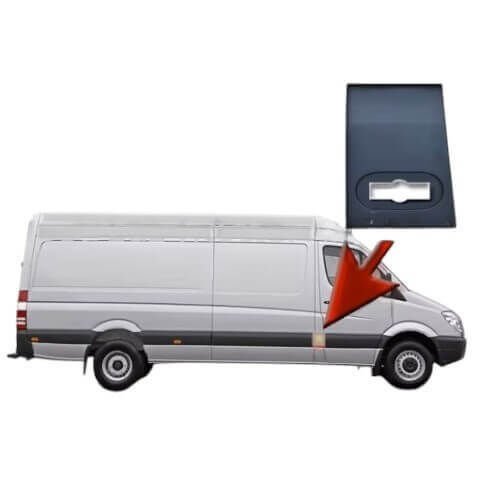 Kaplama Orta Direkteki Ara Sol / Direk Kaplaması Ara Sol Sprinter W906 OEM A9066903062, A9066901182