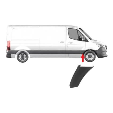 Kaplama Çamurluk Ön Sağ / Çamurluk Kaplaması Ön Sağ / Çamurluk Uç Kaplaması Sprinter W907, W910 OEM A9106900100
