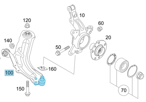 Rotil Alt Sol Citan W415, OEM A4153300300, A4153305000