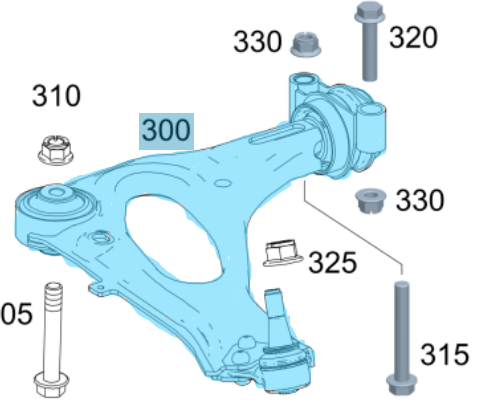 Salıncak Ön Alt Sağ Vito W447 Motor: OM622 OEM A4473307600, A4473303500, 4473307600, 4473303500