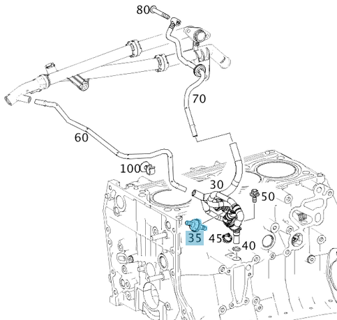 Hava Valfi / Hava Tahliye Subabı / Havalandırma Ventili Motor: M271 OEM A2710180329, A2710180029, 2710180329, 2710180029