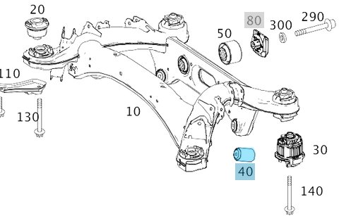 Defransiyel Burcu C Seri W204, W205, E Seri W212, W213, GLC Seri W253, OEM A2043521065, A2203521365