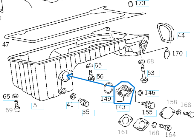 Yağ Seviye Müşürü / Yağ Seviye Sensörü Karterdeki W124, W140, W201, W202, W210 Motor: M102, M103, M104, M111, OM601, OM602, OM603, OM604, OM605, OM606 OEM A1245420017