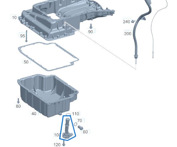 Yağ Seviye Müşürü / Yağ Seviye Sensörü Karterdeki Sprinter W907, C Seri W205 Motor: M176, M264, OM651, OM654 OEM A0919057101, A6549050600, A0919054201, A1779050100