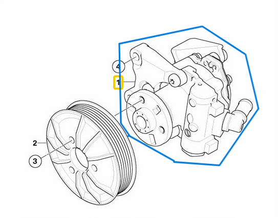 Direksiyon Pompası BMW 5 Seri E60, E61, 6 Seri E63, E64 Motor: N52 OEM 32416777321, 32414038768