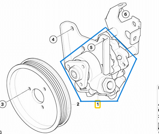 Direksiyon Pompası BMW 5 Seri E60, E61  Motor: M54 OEM 32416766190, 32416760958