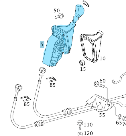 Vites Kolu Mekanizması Körüklü Sprinter W901, W902, W903, W904 OEM A0002600009