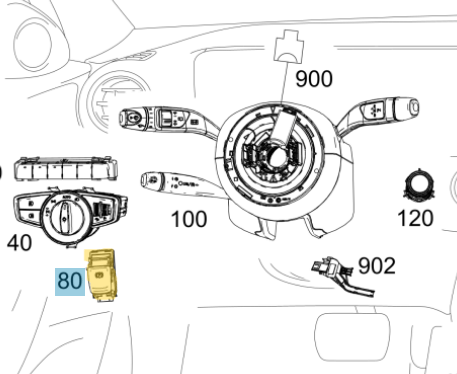 El Fren Düğmesi / El Fren Butonu / El Fren Şalteri E Seri W213, W238, OEM A2139053803
