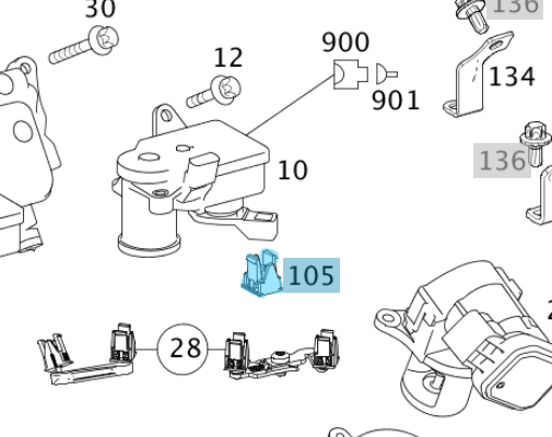 Emme Manifold Motor Ayak Bakaliti / Gaz Kelebek Ayar Segmanı / Gaz Kelebek Küresel Ayar Kol Segmanı Motor: OM642 OEM A6420910150