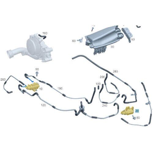 Turbo Basınç Ventili / Turbo Basınç Sensörü Motor: OM651 OEM A0091533128, A0001531700