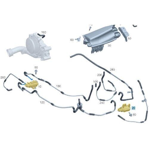 Turbo Basınç Ventili / Turbo Basınç Sensörü Motor: OM651 OEM A0091533128, A0001531700