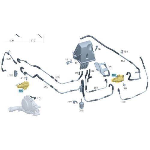 Turbo Basınç Ventili / Turbo Basınç Sensörü Motor: OM651 OEM A0091533128, A0001531700