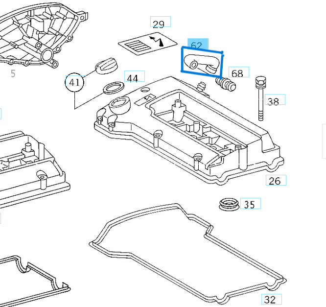 Pipo Hortumu (Havalandırma Hortumu) Vito W638 M111 OEM A1110180782