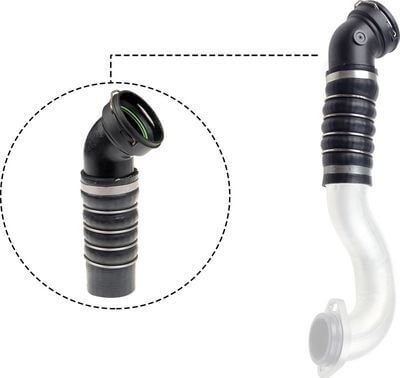 İntercooler Hortumu / Turbo Hortumu Sağ Alt BMW  5 Seri E60, E61,  Motor: M57N, M57N2 OEM 11617808414 -1, 11614727353 -1